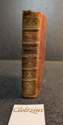 Vilars, Elie Col de Dictionnaire Francois-latin des termes de medecine et de chirurgie. Paris 1747, 472 pag., full leather. Volume 6 of the Cours de chirurgie,  but complete as a single volume.