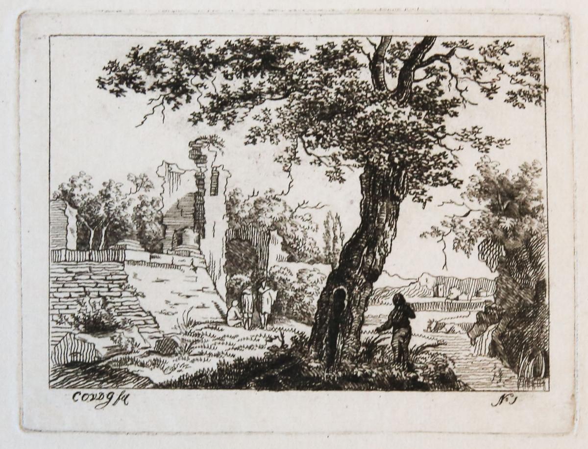 Landscape with ruins and a tree (ruine en boom)