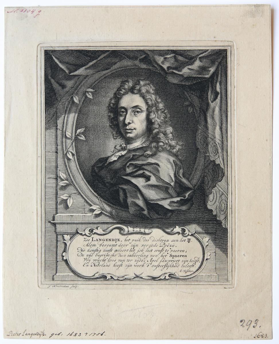 Portrait of Pieter Langendijk (tekenaar Pieter Langendijk).