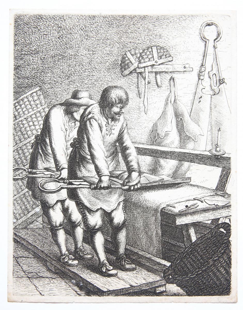 Cloth-shearers (doek-scheerders) [set: Crafts and trades].