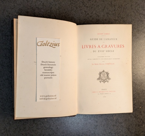 COHEN, H., Guide de l'amateur de livres a gravures du 18e siècle.