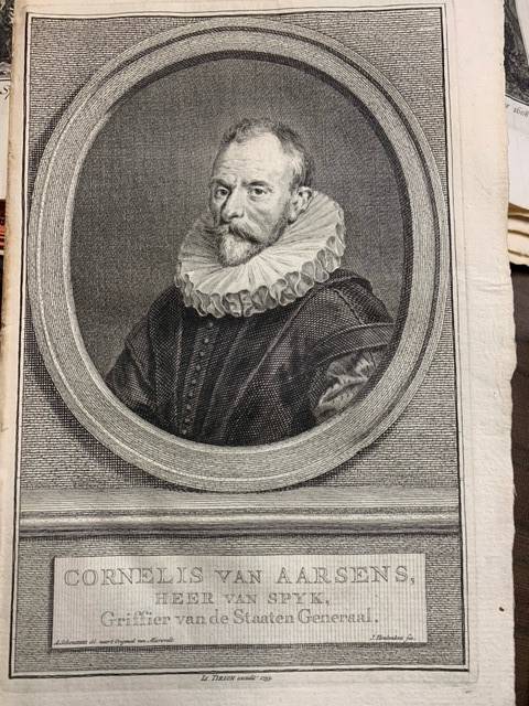 HOUBRAKEN, J., Cornelis van Aarsens, Heer van Spyk, Griffier van de Staaten Generaal.