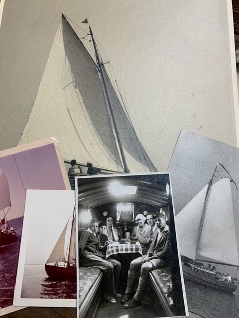 Staverse Jol, 5 original photographs of this sailing ship. Possible Holleblok owned by Gaillard.