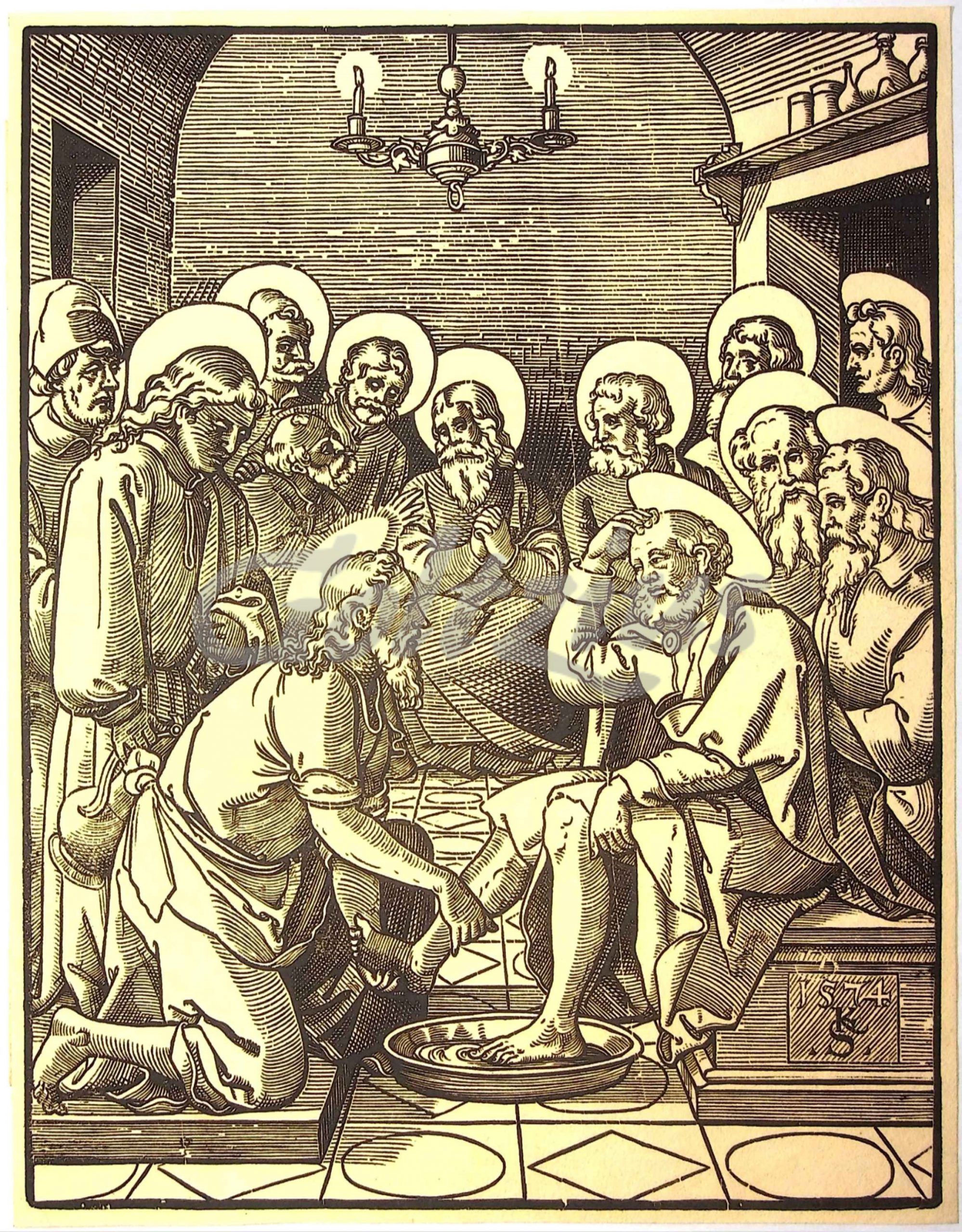 DURER, ALBRECHT (AFTER), Christ washing St. Peter's feet