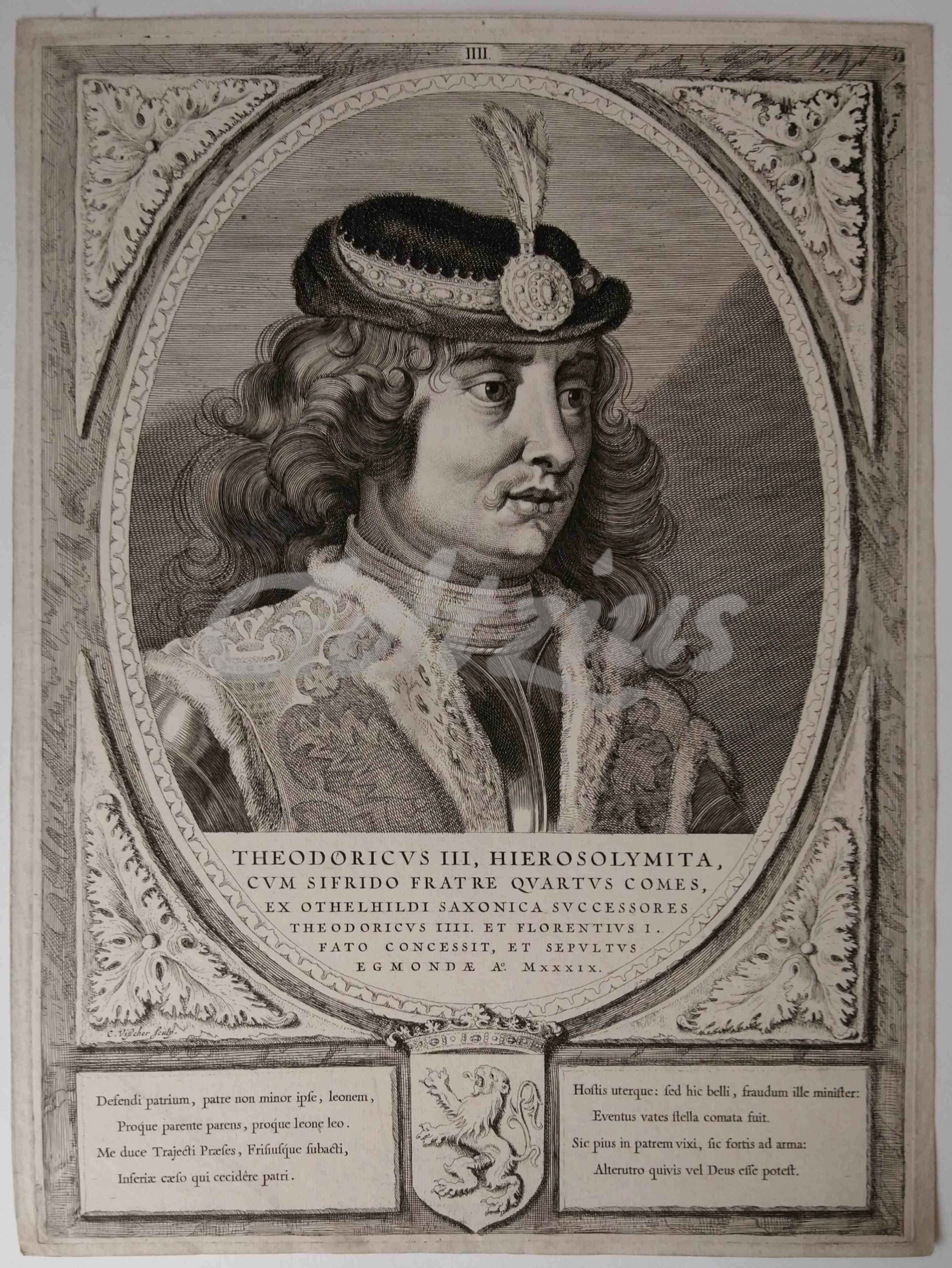 VISSCHER, CORNELIS, Portrait of Dirk III