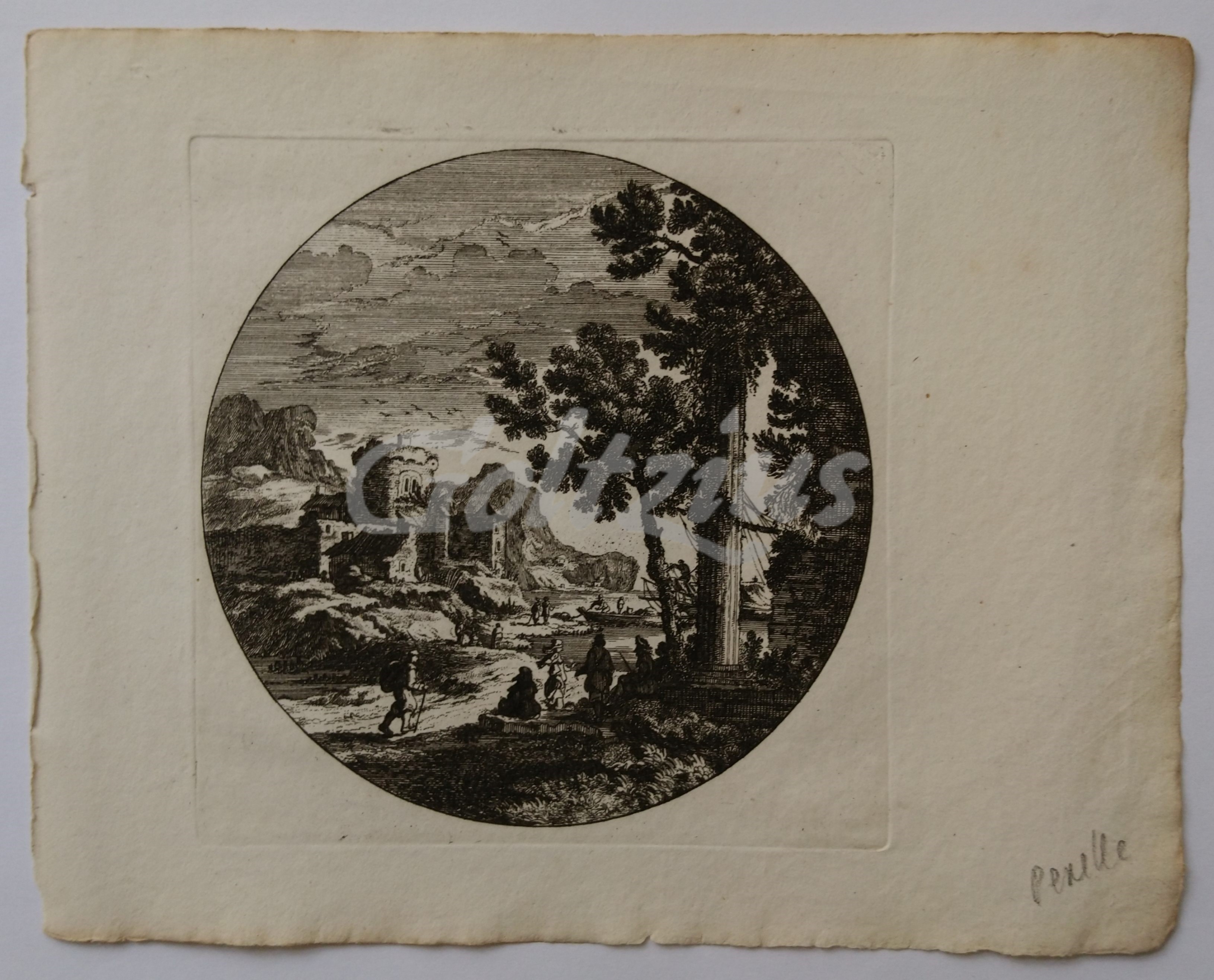 DANCKERTS, CORNELIS (I), Landscape with figures near a harbour