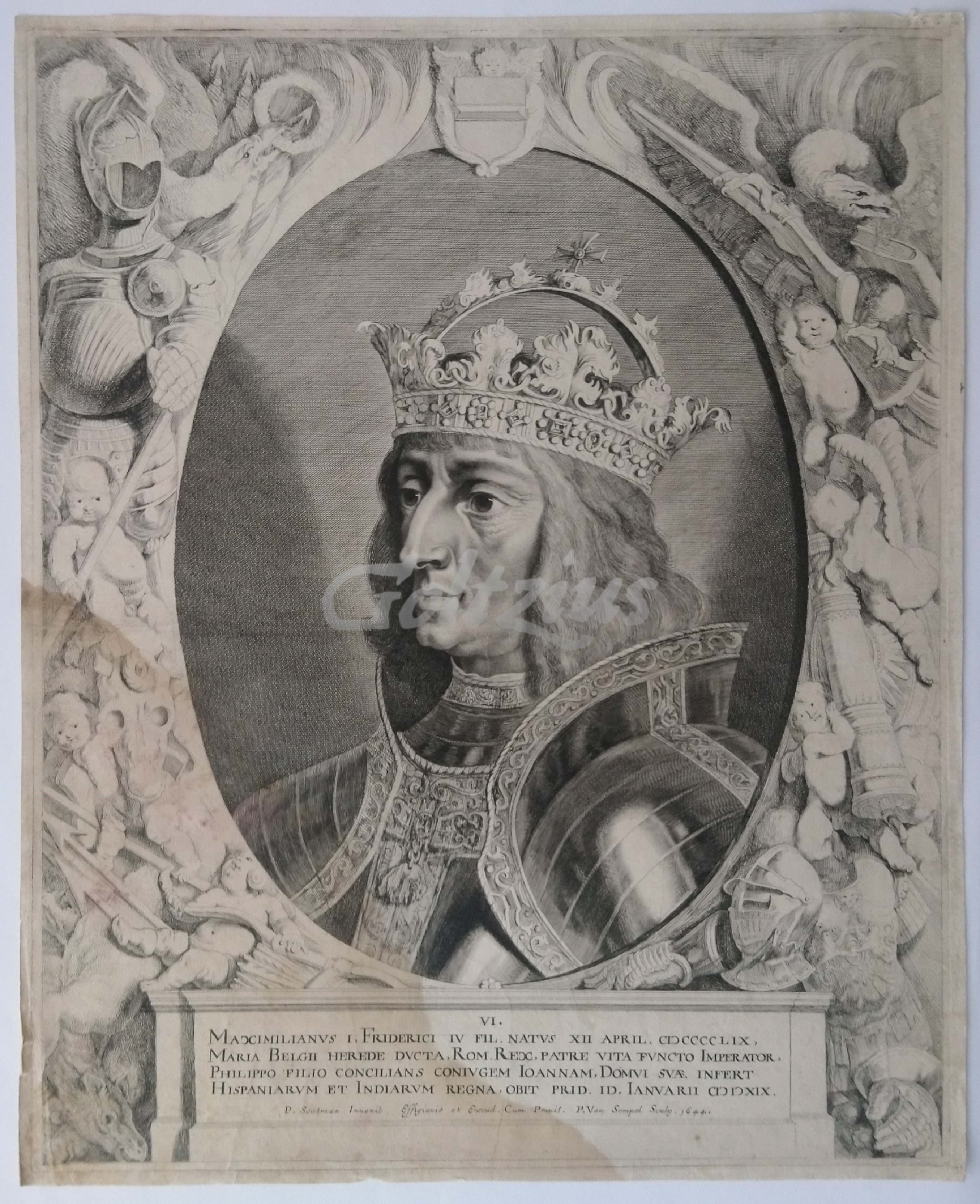 SOMPEL, PIETER VAN, Portrait of Maximilian I