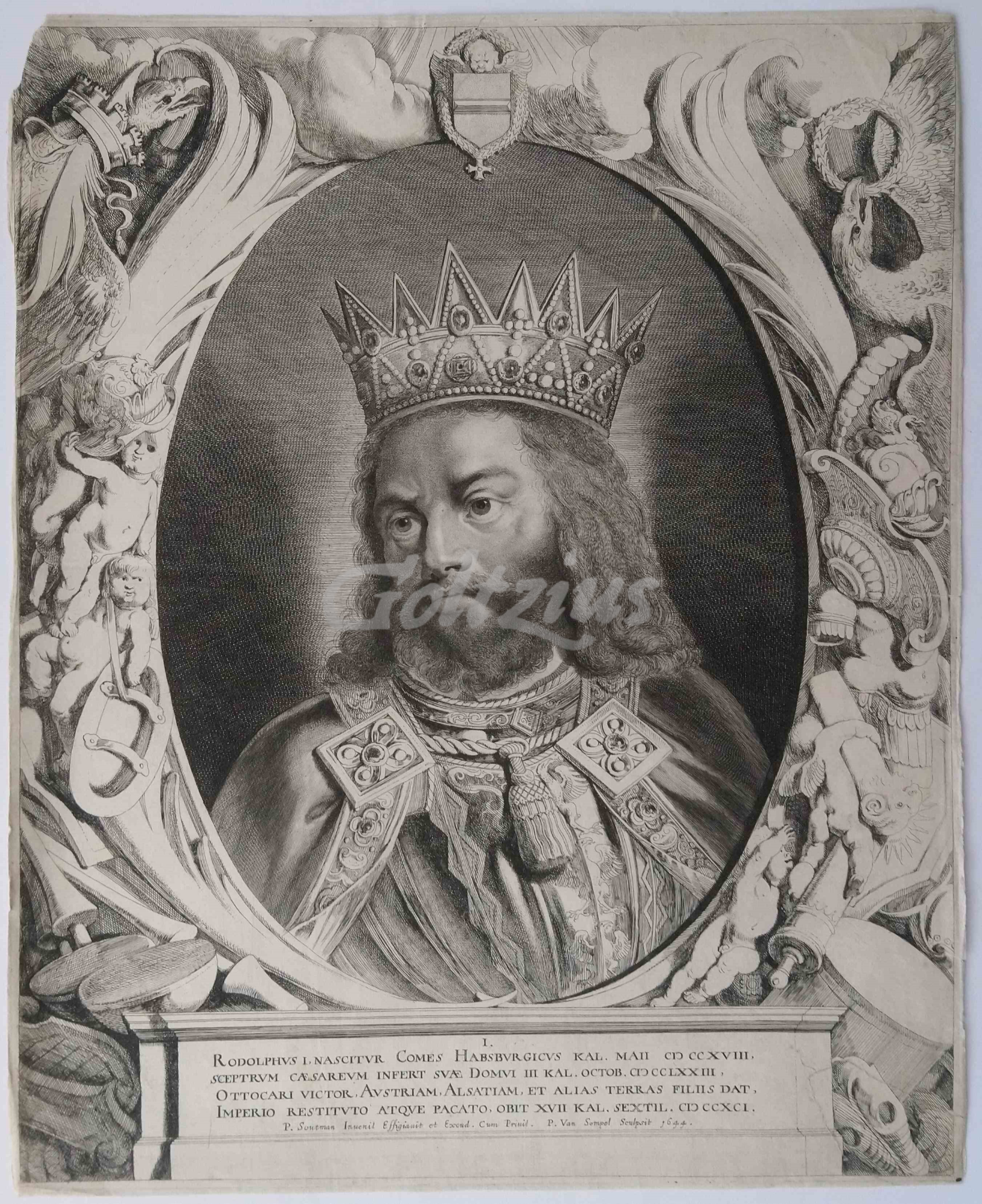 SOMPEL, PIETER VAN, Portrait of Rudolf I