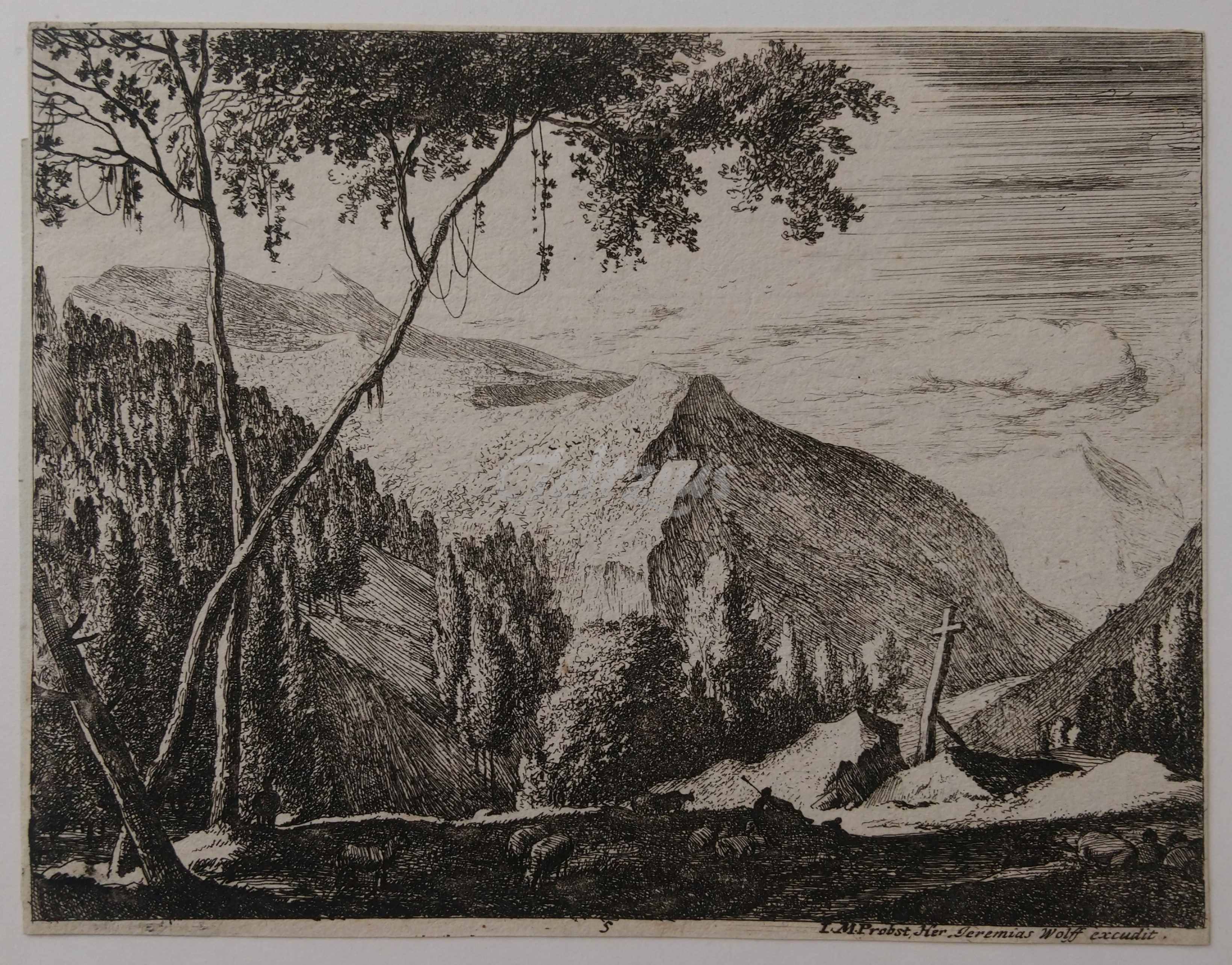ROGHMAN, ROELANT (1627-1692), Mountain landscape with cross