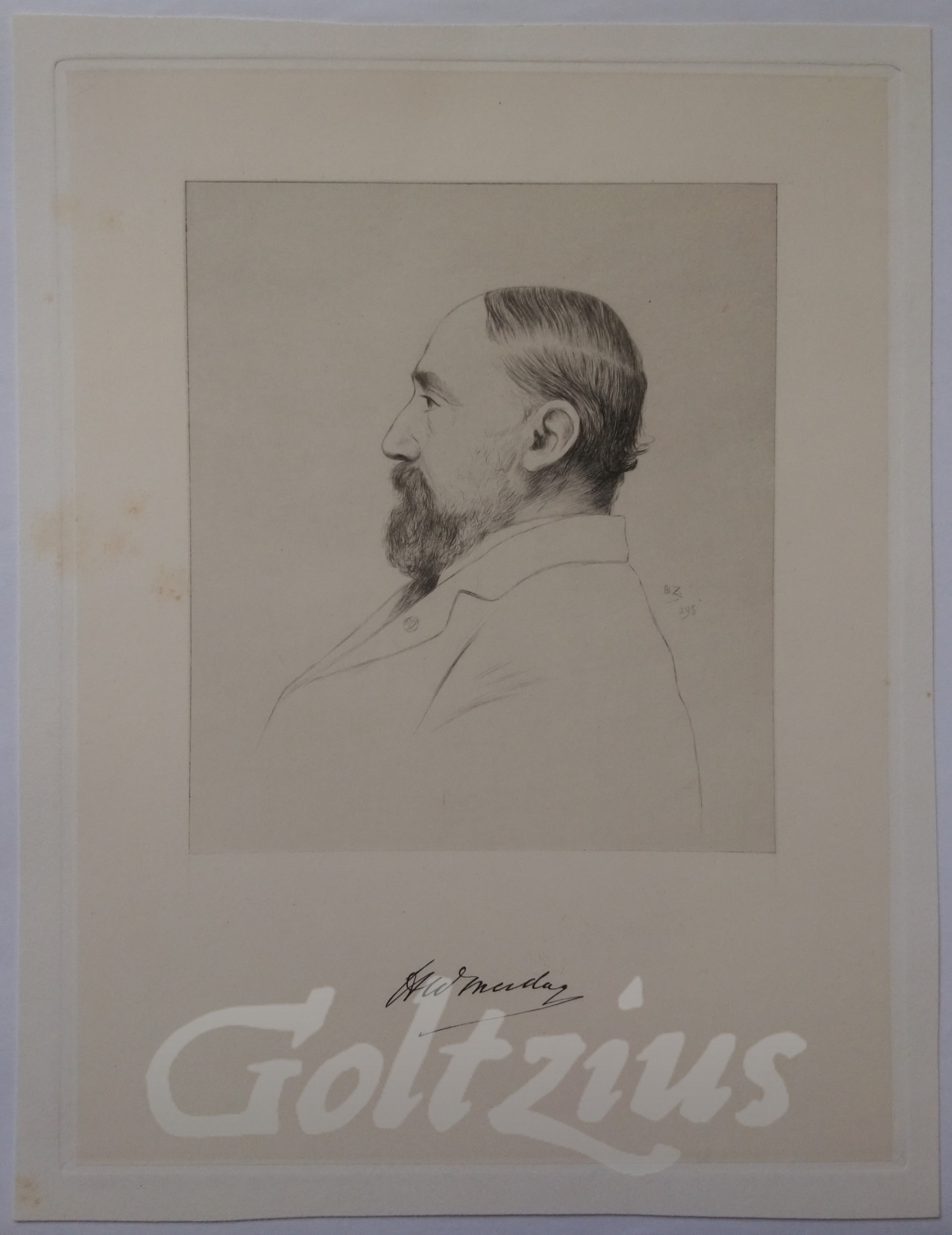 ZILCKEN, PHILIP, Portrait of Hendrik Willem Mesdag