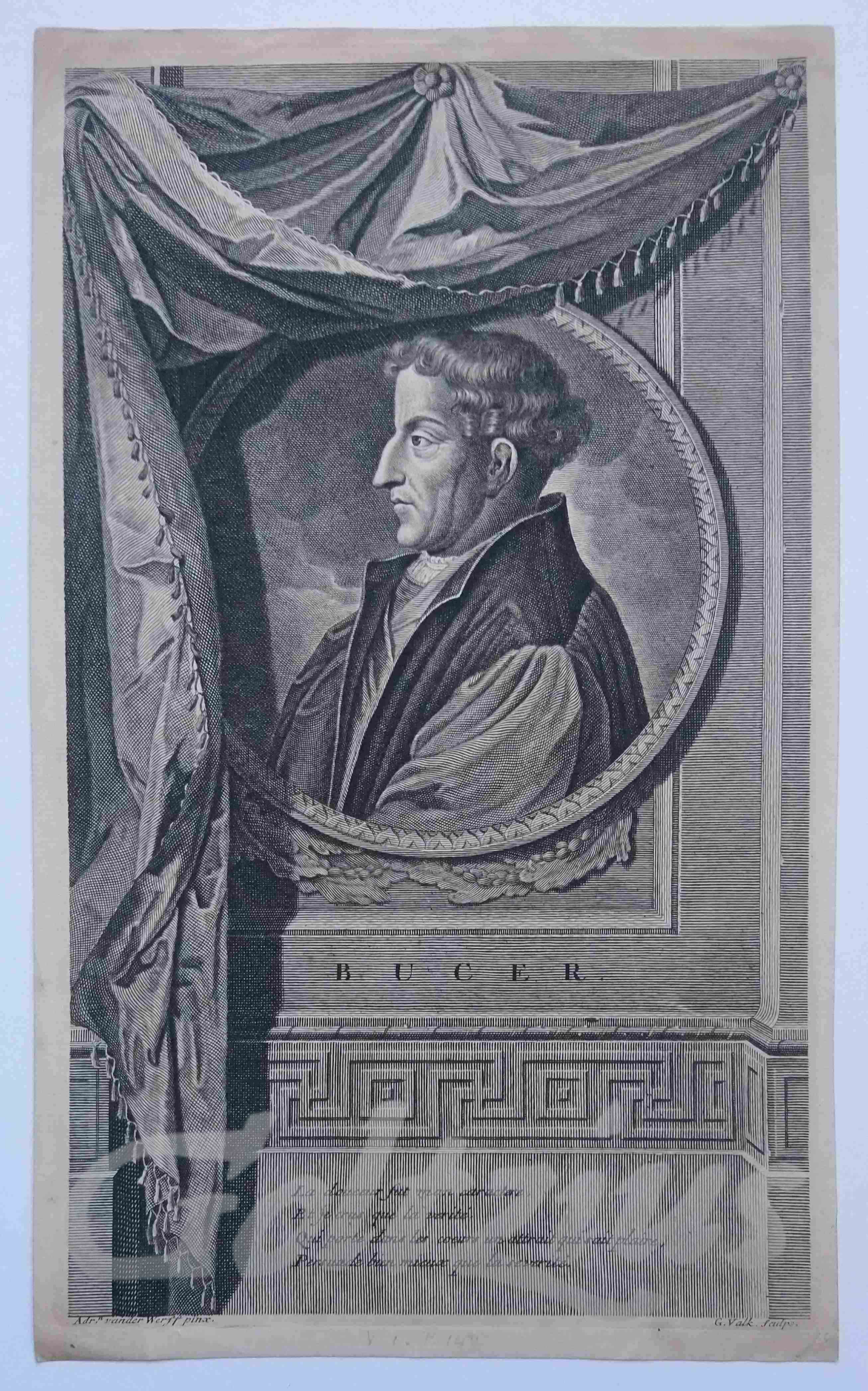 VALCK, GERARD, Portrait of Martinus Bucer