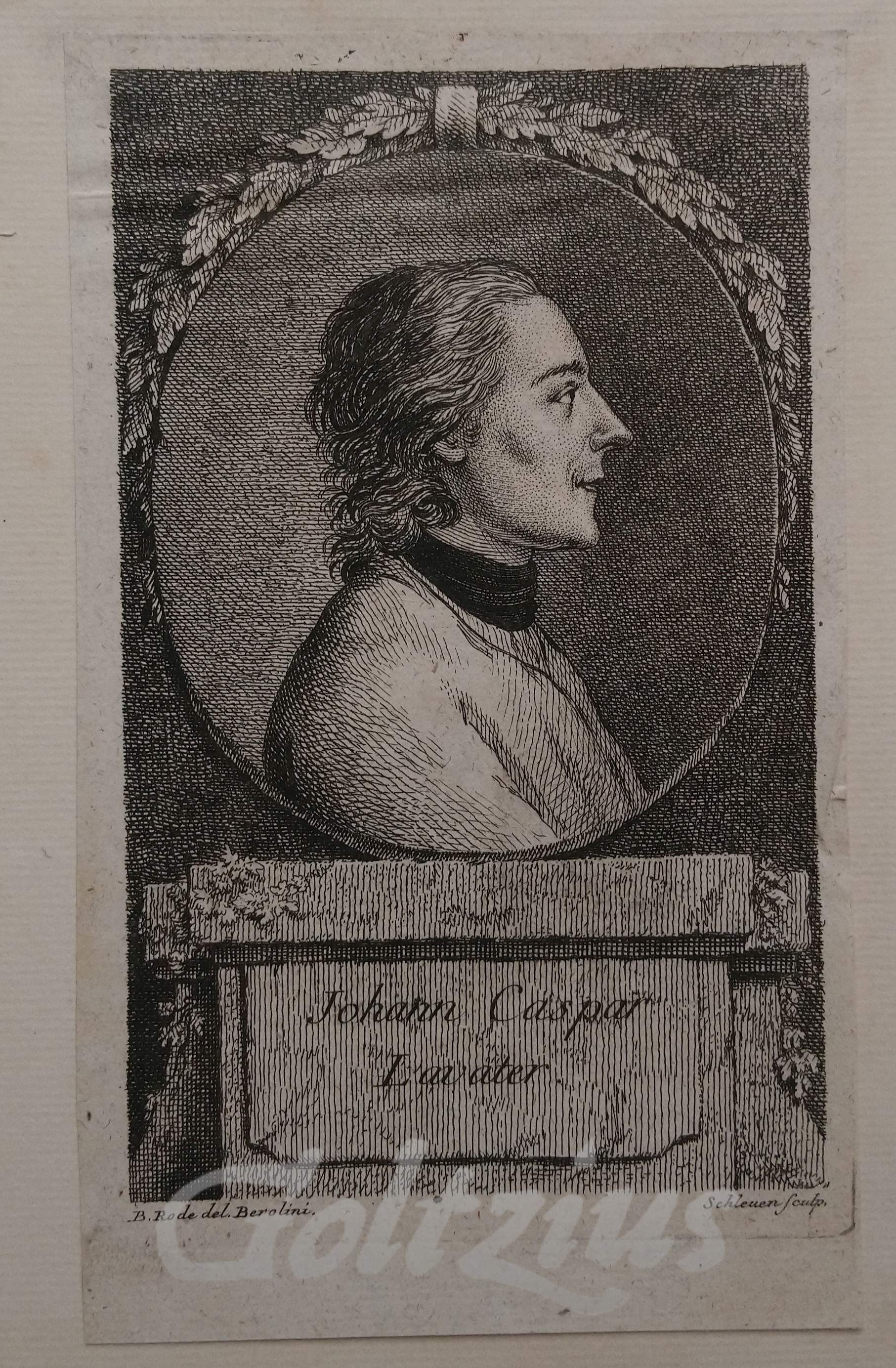 SCHLEUEN, JOHANN DAVID (I), Johann Caspar Lavater