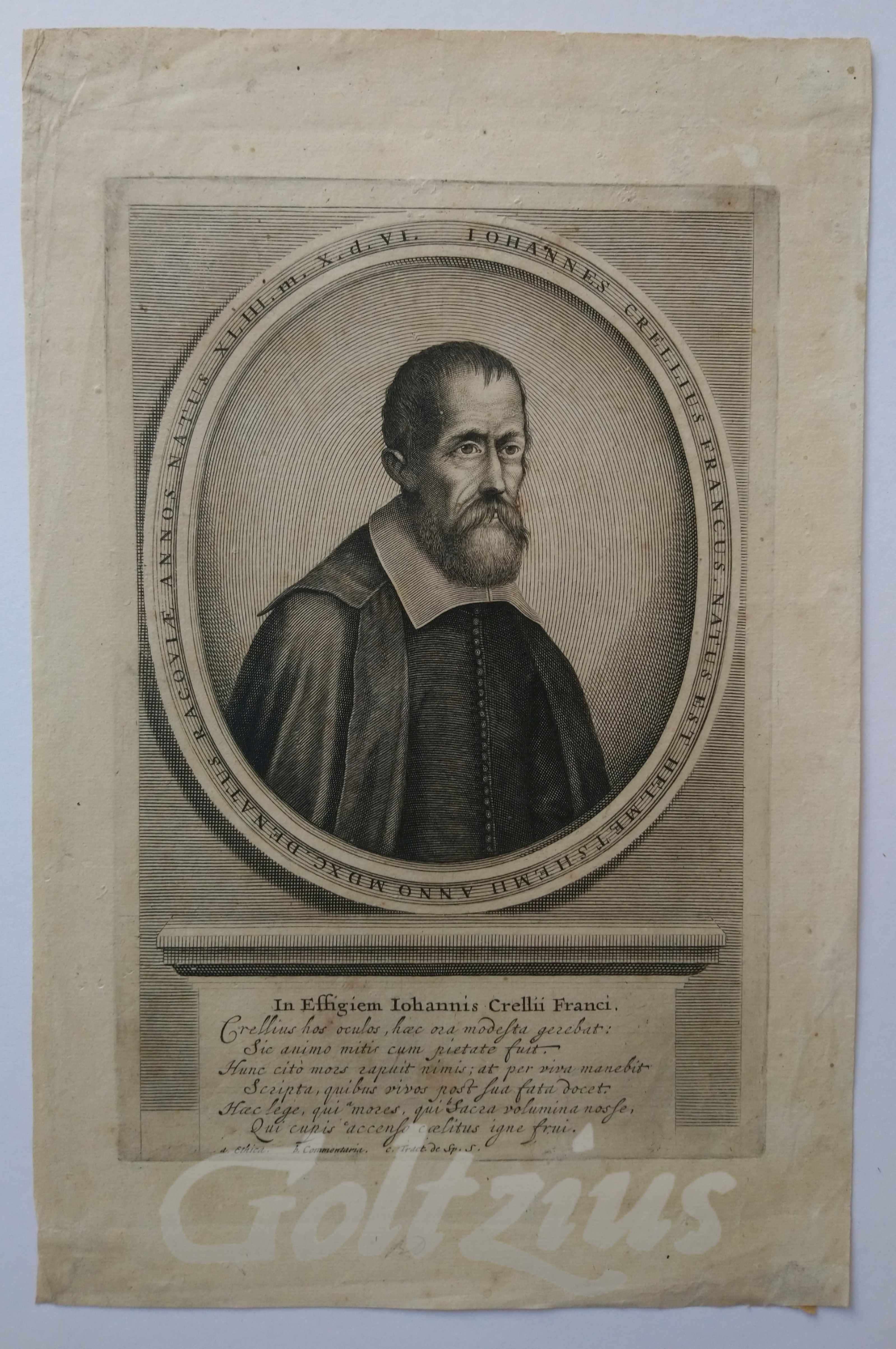 VISSCHER, LAMBERT, Johannes Crellius Francus