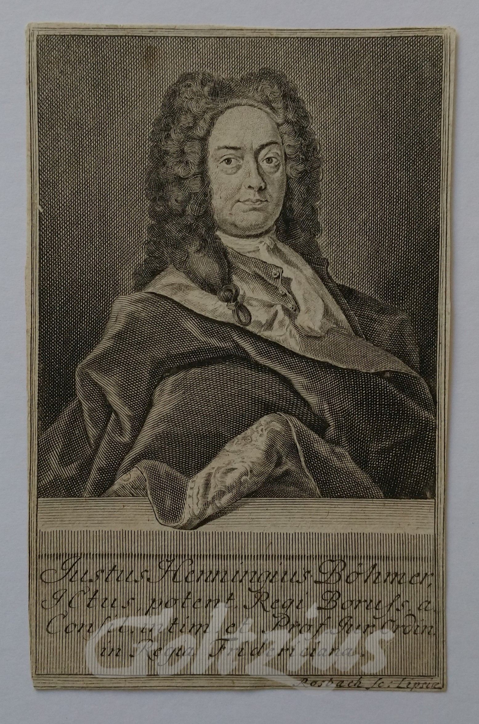 ROSBACH, JOHANN FRIEDRICH, Justus Henningius Böhmer