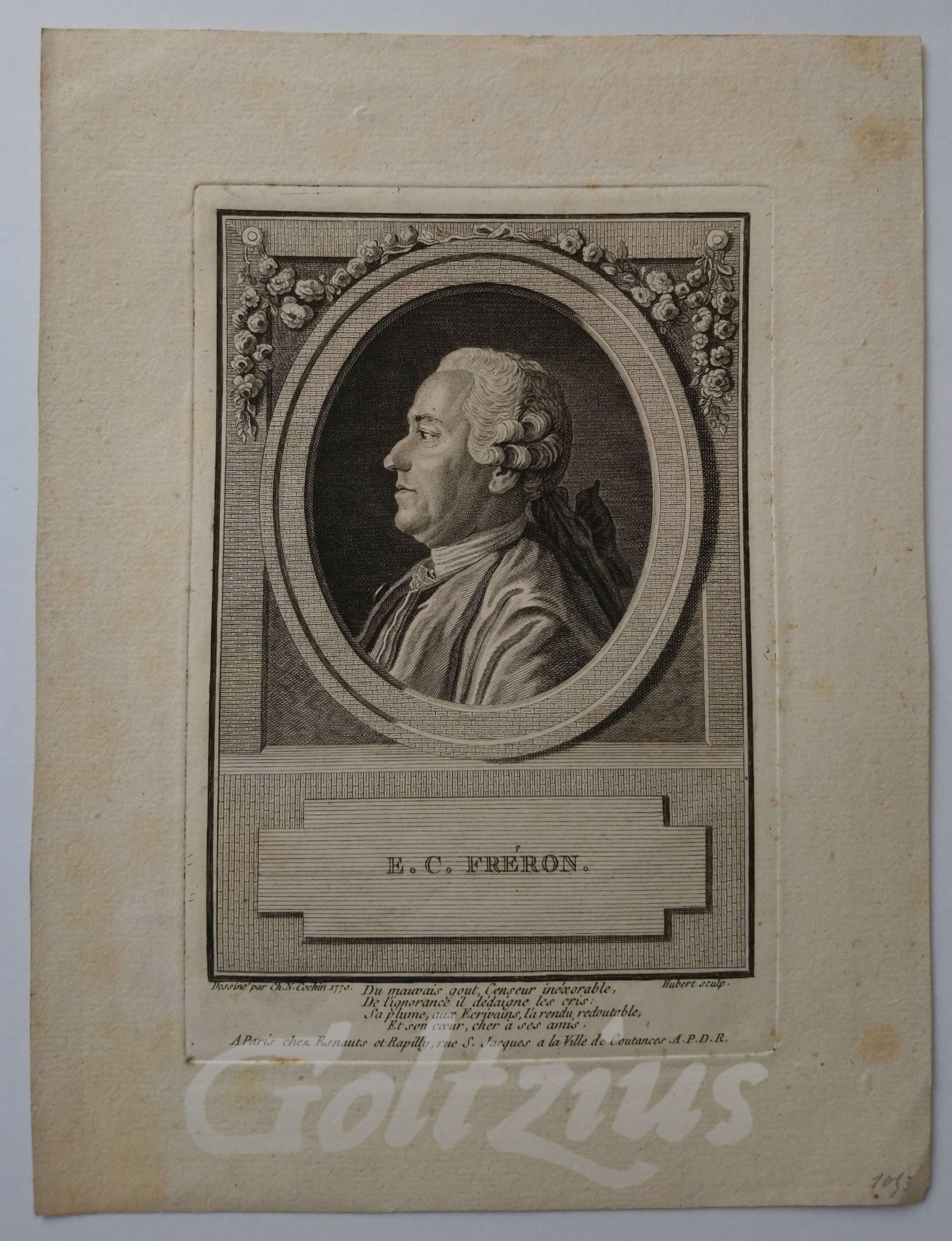 HUBERT, FRANÇOIS, E.C. Fréron