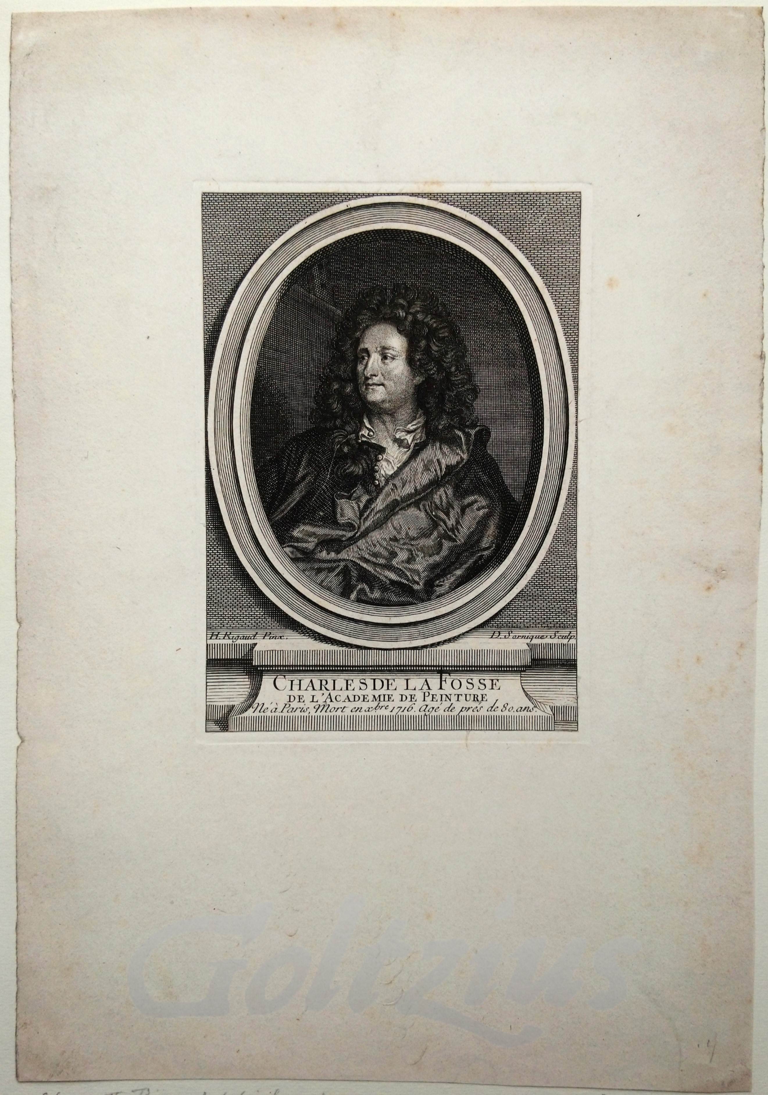 SORNIQUE, DOMINIQUE, Charles de la Fosse de l'Academie de Peinture