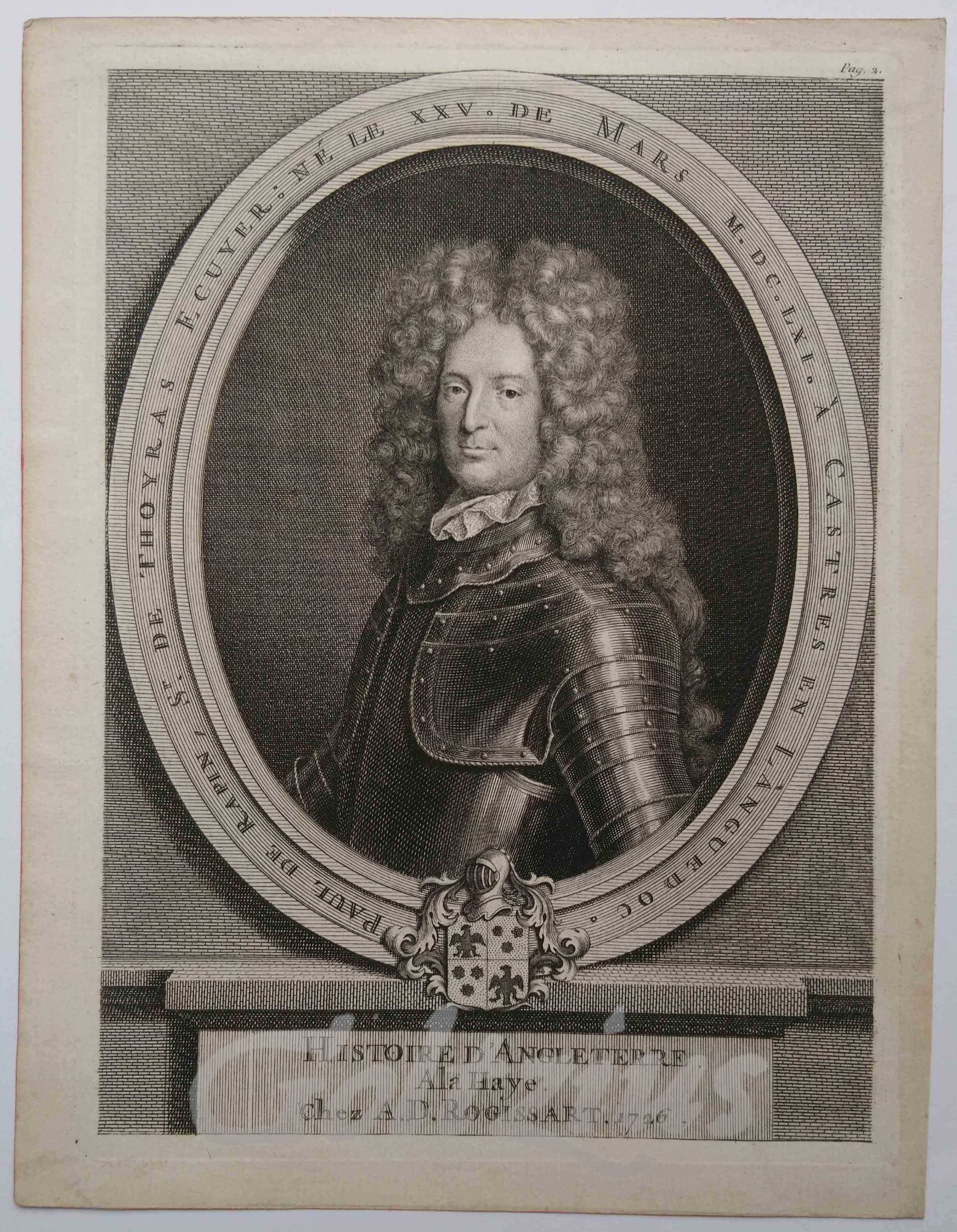 HOUBRAKEN, JACOBUS (1698-1780), Paul de Rapin