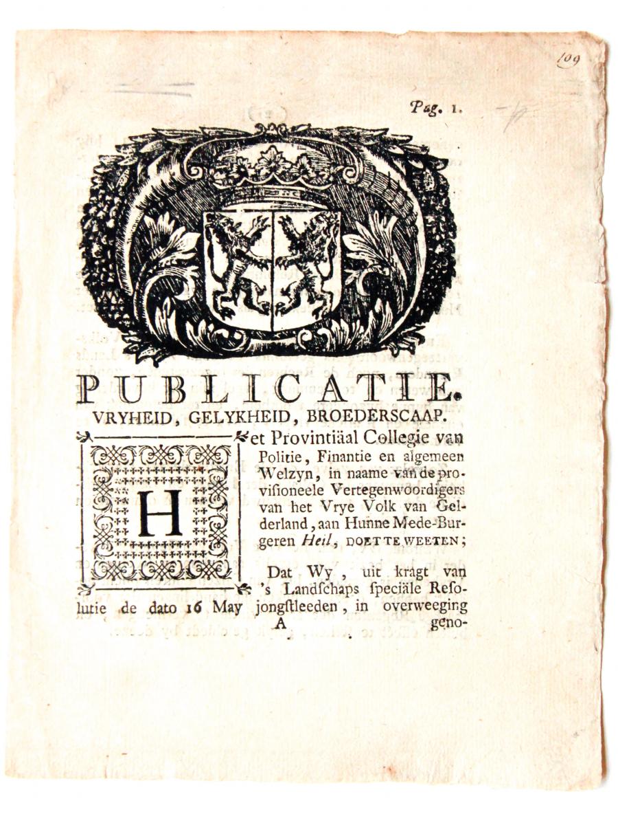Pamphlet 't Loo 1795 (pamflet 't Loo).
