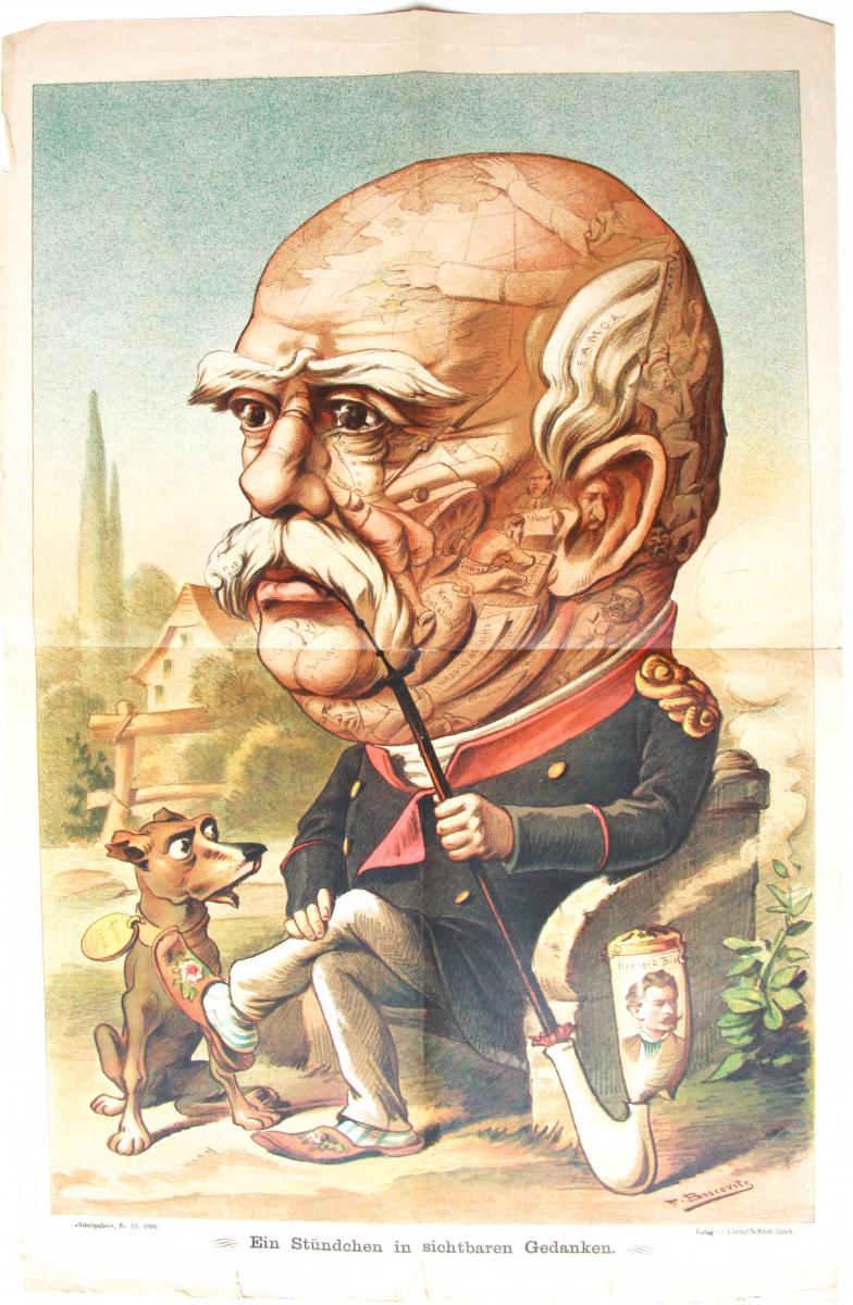 Satirical print of Bismarck and the case of Samoa.
