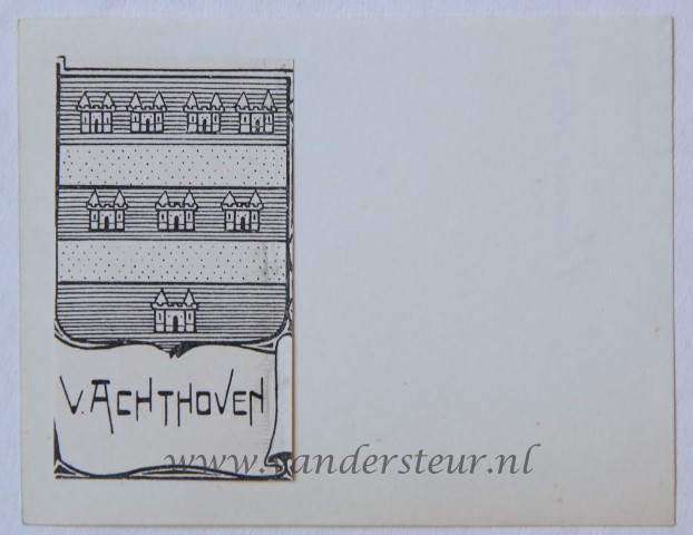 Wapenkaart/Coat of Arms: Achthoven (Van)