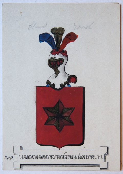 Wapenkaart/Coat of Arms: Aggama van Witmarsum