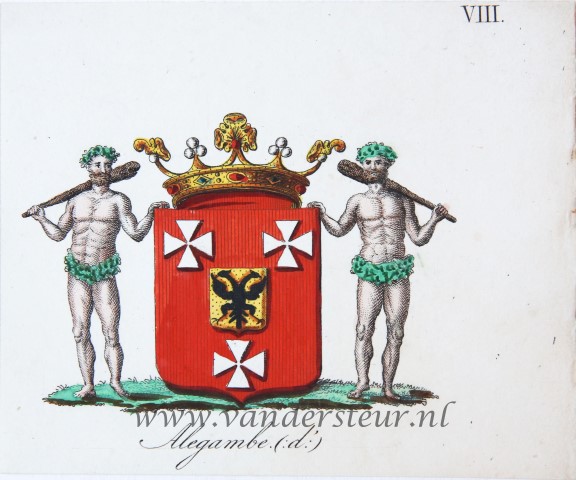 Wapenkaart/Coat of Arms: Alegambe (d')